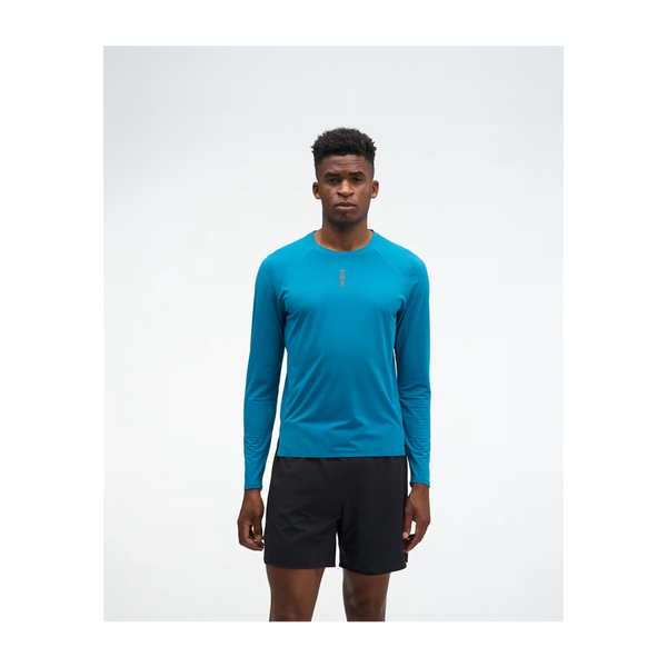 HOKA Men's EveryRun Long Sleeve Night Glow Blue