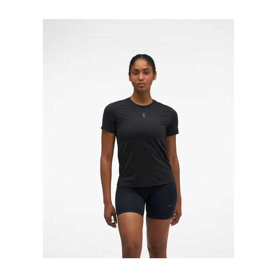 HOKA Women's EveryRun Short Sleeve Black
