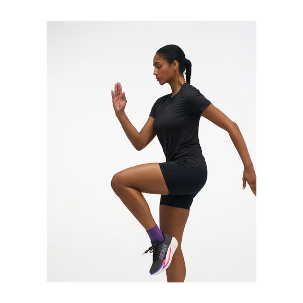 HOKA Women's EveryRun Short Sleeve Black