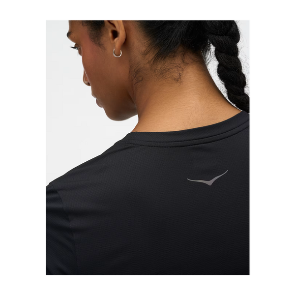 HOKA Women's EveryRun Short Sleeve Black