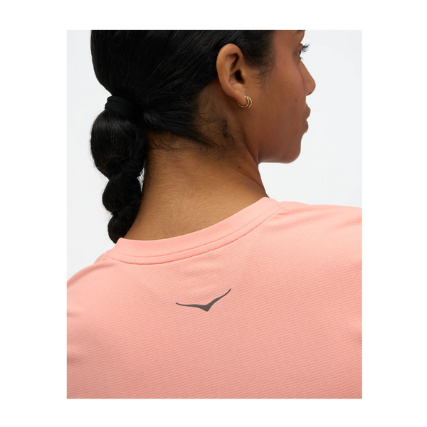 HOKA Women's EveryRun Short Sleeve Sunstone