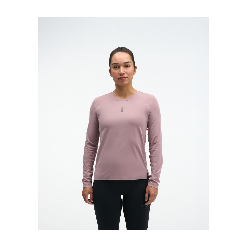 HOKA Women's EveryRun Long Sleeve Quartzite