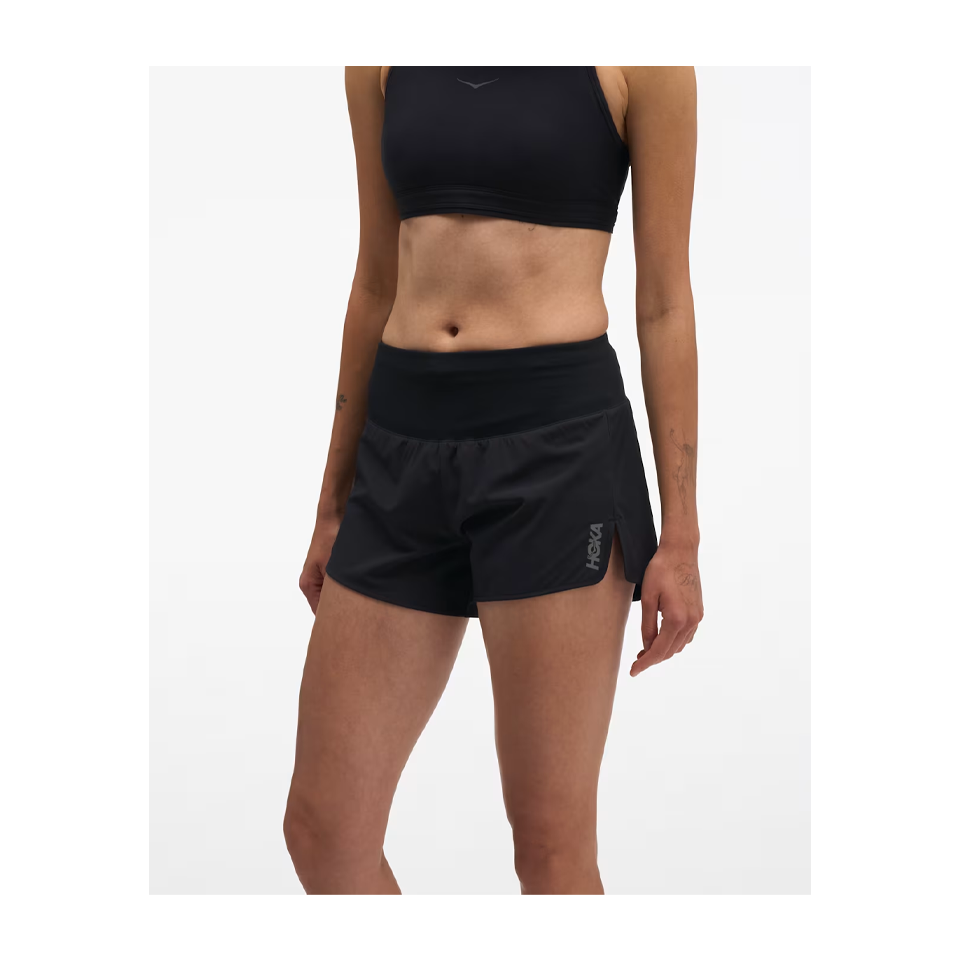 HOKA Women's Glide Short MR 3.5" Brief Black Main image