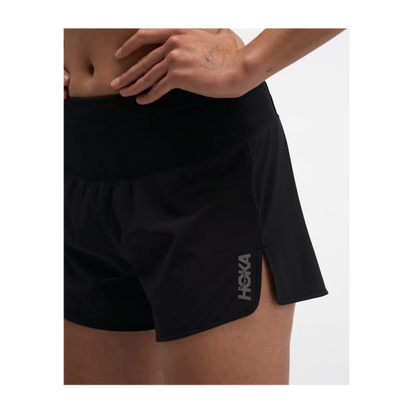 HOKA Women's Glide Short MR 3.5" Brief Black