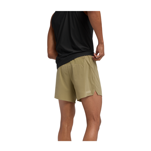 HOKA Men's Glide 5'' Short w/ Brief Wild Mushroom