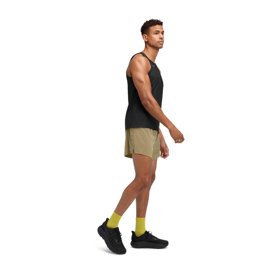HOKA Men's Glide 5'' Short w/ Brief Wild Mushroom