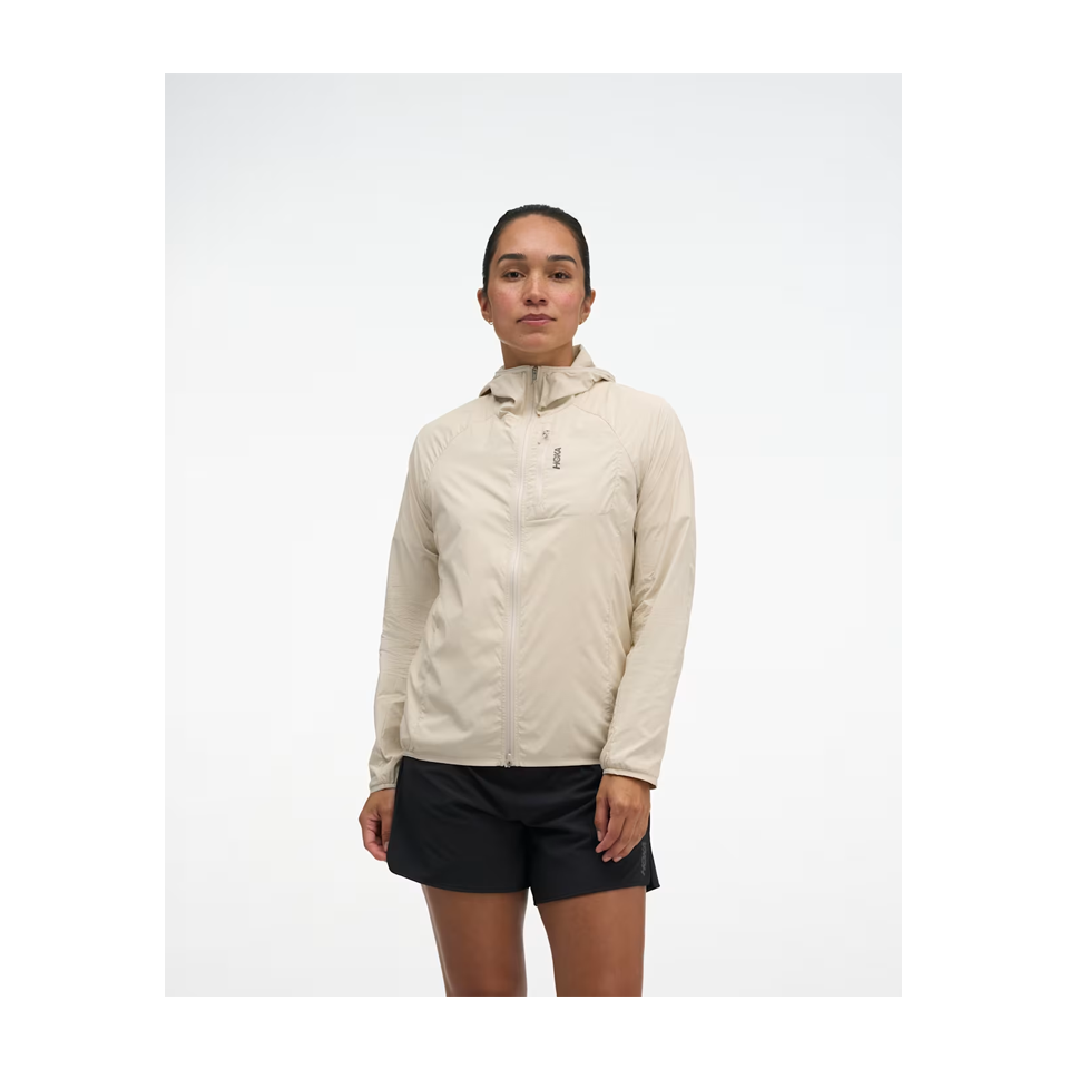 HOKA Women's SkyFlow Wind Jacket Oat Milk Main image