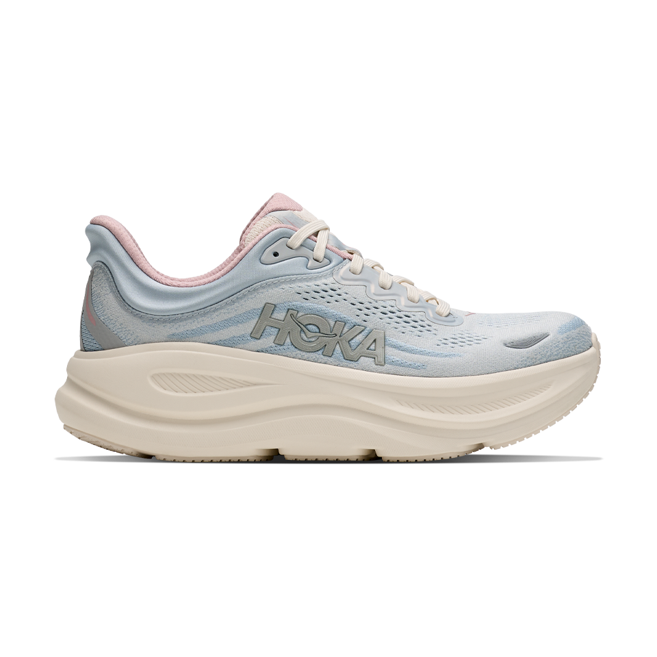 HOKA Women's Bondi 9 GLM Alabaster/Mineral Blue Main image