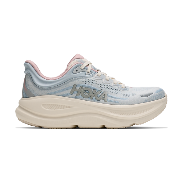 HOKA Women's Bondi 9 GLM Alabaster/Mineral Blue