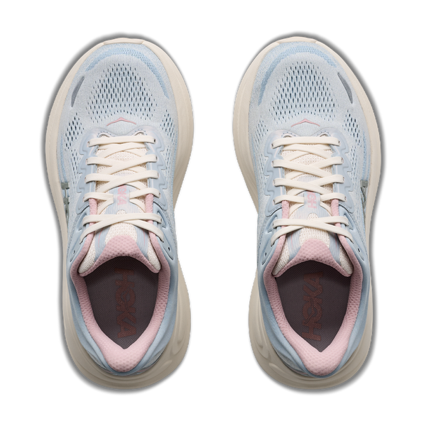HOKA Women's Bondi 9 GLM Alabaster/Mineral Blue