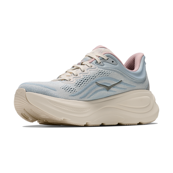 HOKA Women's Bondi 9 GLM Alabaster/Mineral Blue