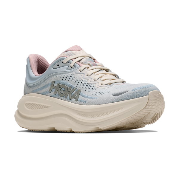 HOKA Women's Bondi 9 GLM Alabaster/Mineral Blue