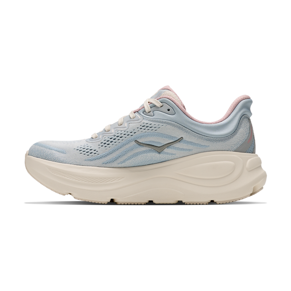 HOKA Women's Bondi 9 GLM Alabaster/Mineral Blue