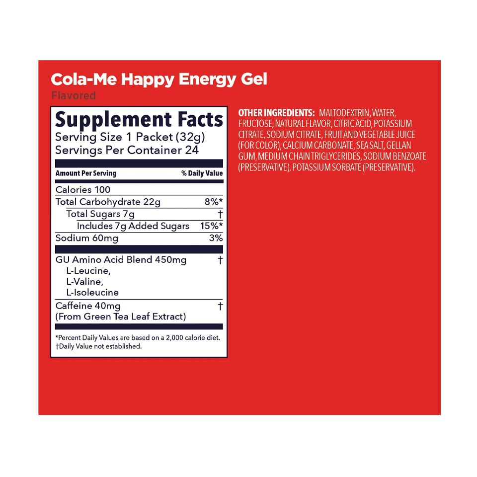 GU Energy Original Energy Gel Cola Me Happy