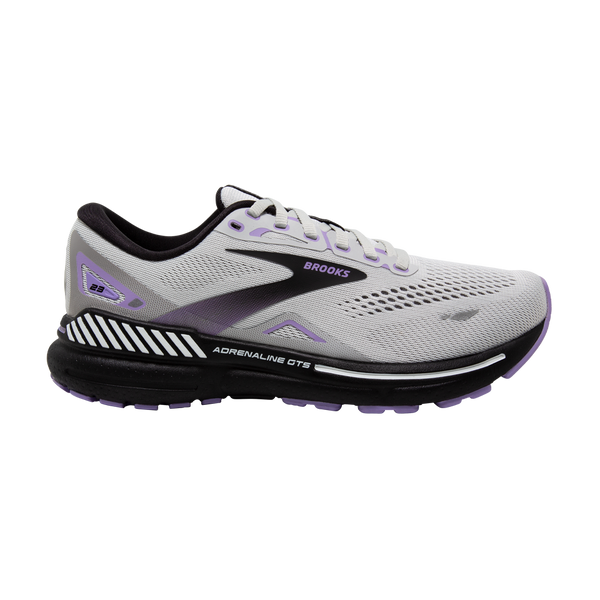 Brooks Women's Adrenaline GTS 23 D Width Grey/Black/Purple