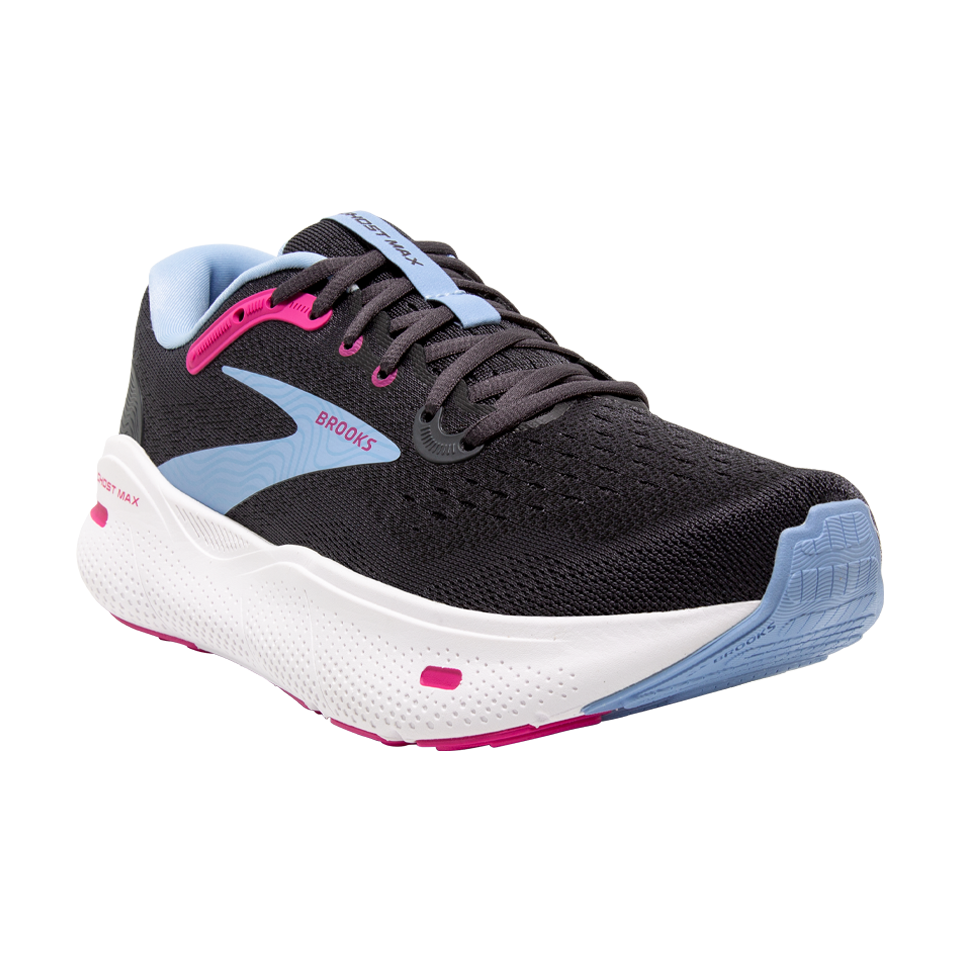 Brooks Women's Ghost Max Ebony/Open Air/Lilac Rose