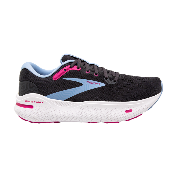 Brooks Women's Ghost Max Ebony/Open Air/Lilac Rose
