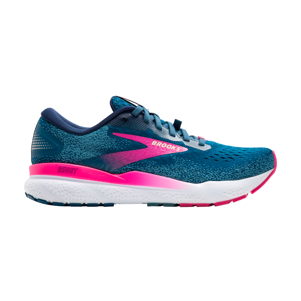 Brooks Ghost 16 GTX Women s Moroccan Blue Pink Yellow B 8