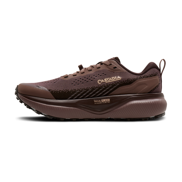 Brooks Women's Cascadia 20 Peppercorn/Coffee/Rose