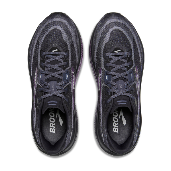 Brooks Women's Ghost 18 B Width Ebony/Folkstone/Metallic