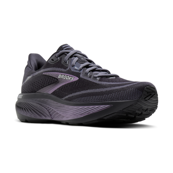 Brooks Women's Ghost 18 B Width Ebony/Folkstone/Metallic