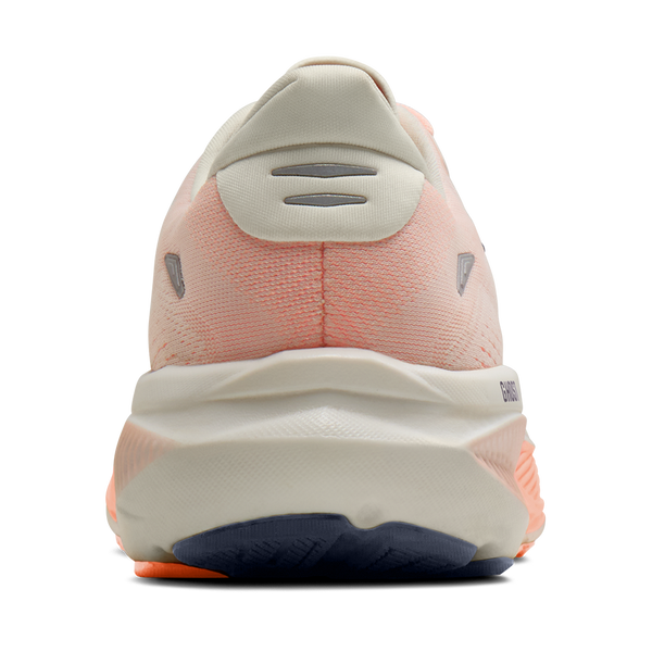 Brooks Women's Ghost 18 B Width Star White/Cyber Peach/Grey