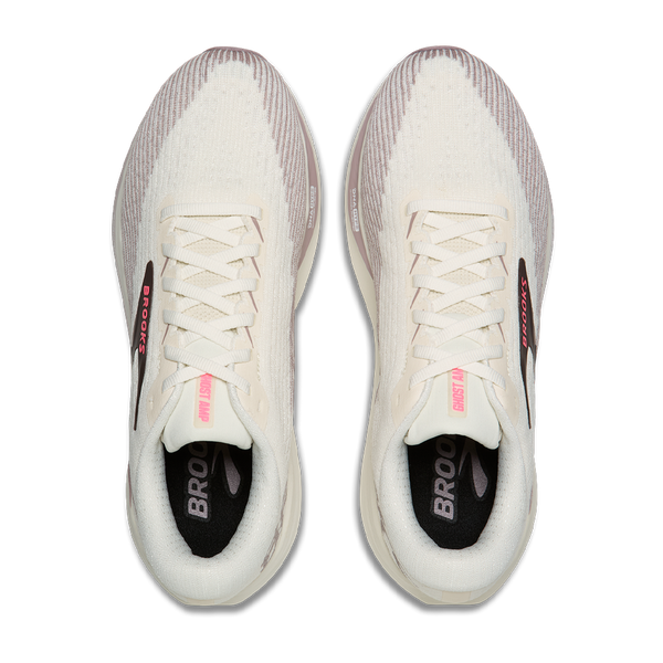 Brooks Women's Ghost Amp Arctic Wolf/Dove/Pink