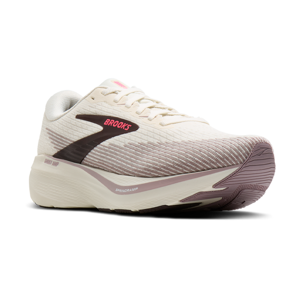 Brooks Women's Ghost Amp Arctic Wolf/Dove/Pink