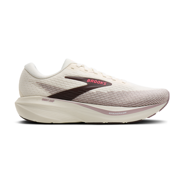 Brooks Women's Ghost Amp Arctic Wolf/Dove/Pink