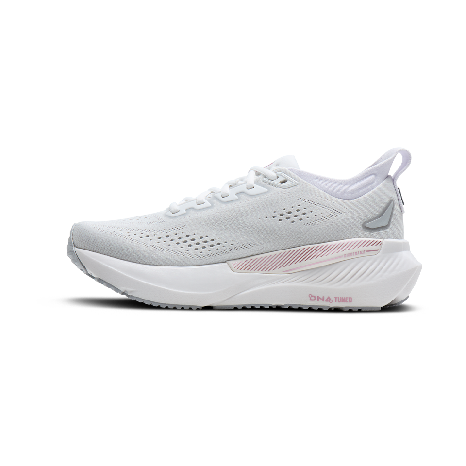 Brooks Women's Glycerin GTS 23 B Width White/Harbor Mist/Metallic