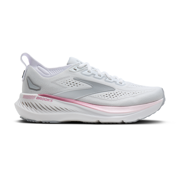 Brooks Women's Glycerin GTS 23 D Width White/Harbor Mist/Metallic