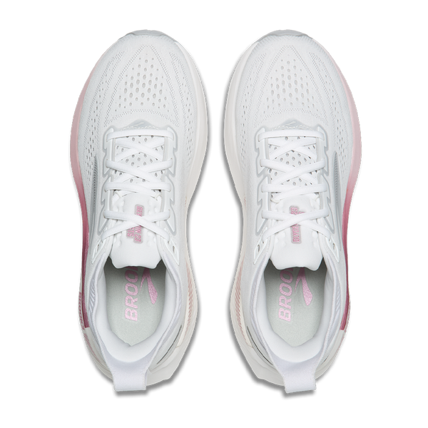 Brooks Women's Glycerin GTS 23 B Width White/Harbor Mist/Metallic