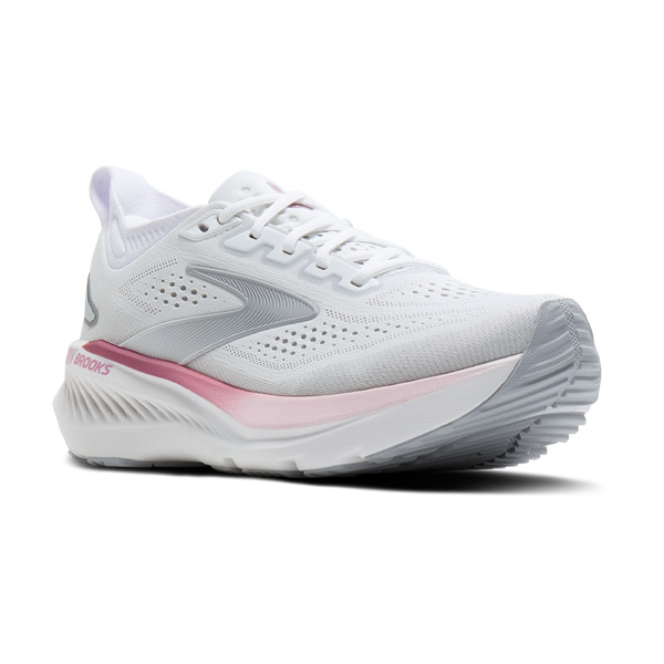 Brooks Women's Glycerin GTS 23 D Width White/Harbor Mist/Metallic