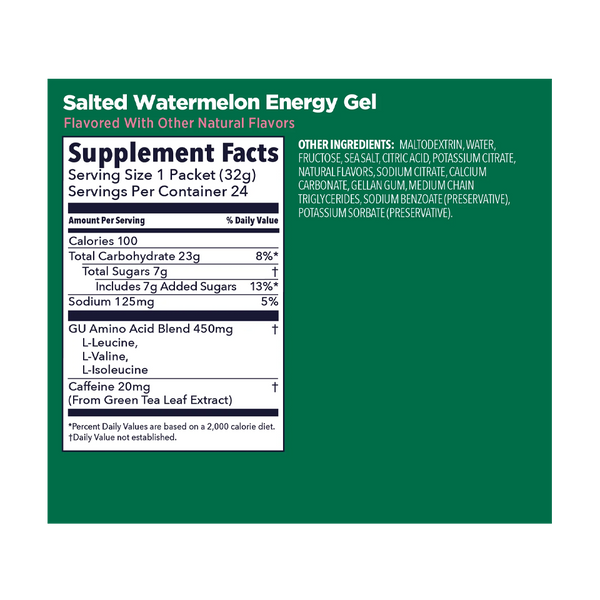 GU Energy Original Energy Gel Salted Watermelon