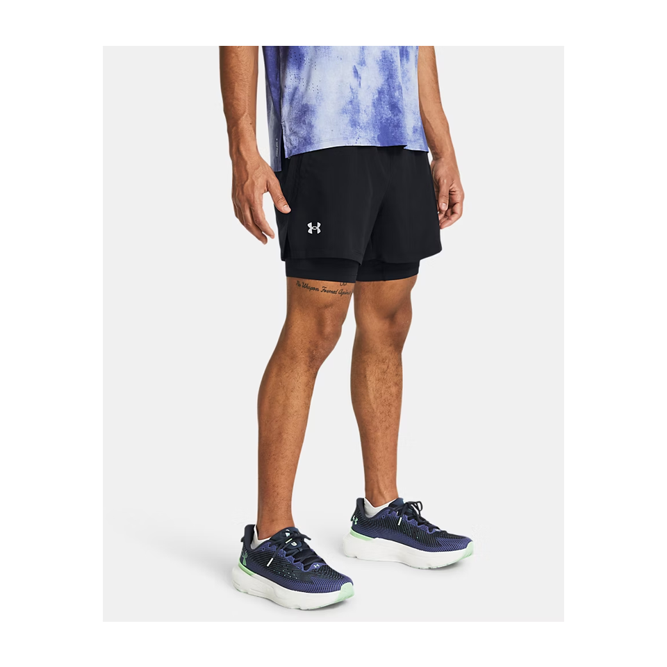 Under Armour Men's UA Launch 2-in-1 5" Shorts Black