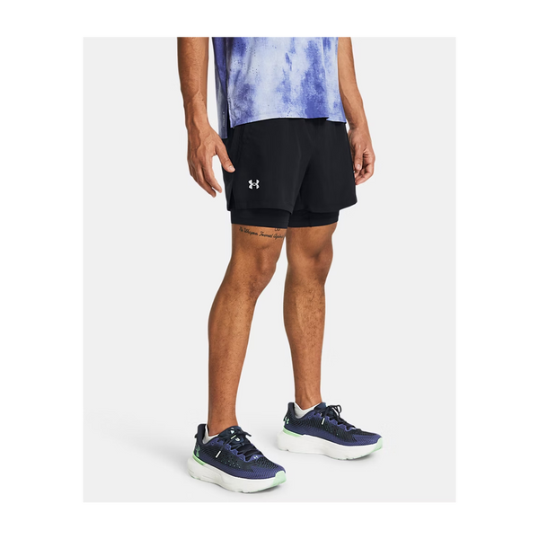 Under Armour Men's UA Launch 2-in-1 5" Shorts Black