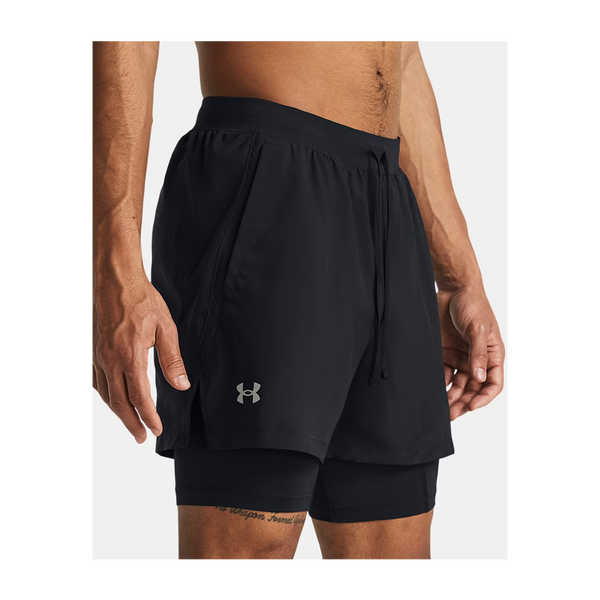 Under Armour Men's UA Launch 2-in-1 5" Shorts Black