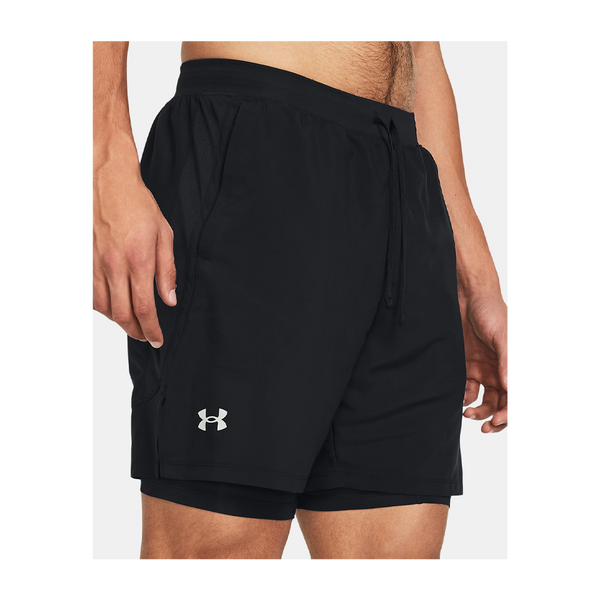 Under Armour Men's UA Launch 2-in-1 7" Shorts Black