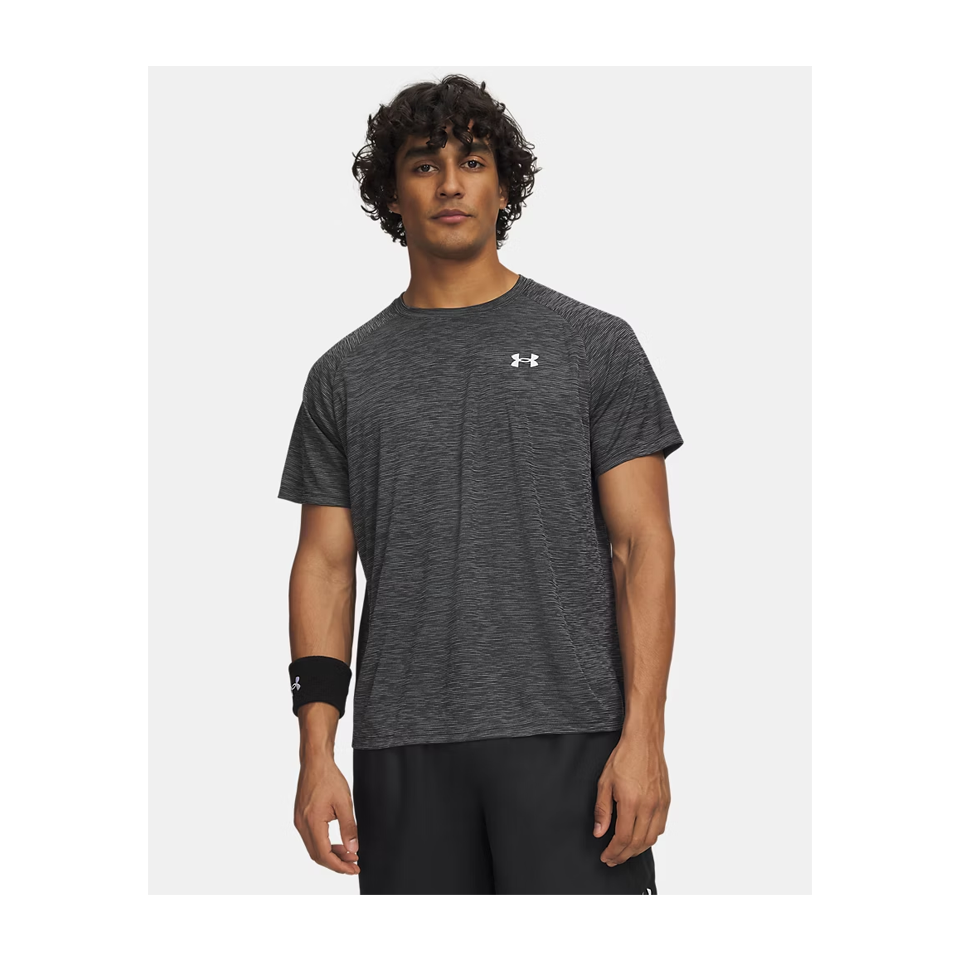 Under Armour Men's UA Tech Textured Short Sleeve Black