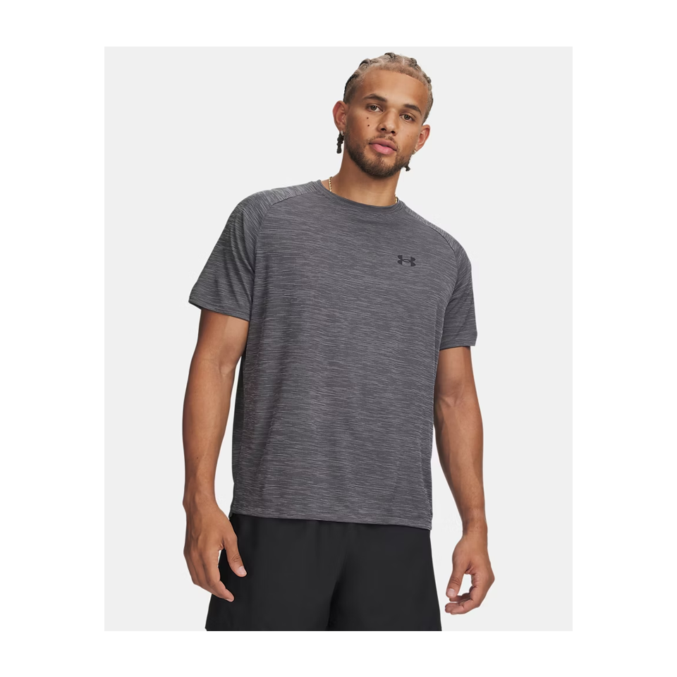 Under Armour Men's Tech Textured Short Sleeve Castlerock