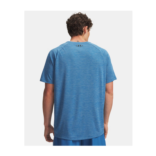 Under Armour Men's Tech Textured Short Sleeve Aegean Blue