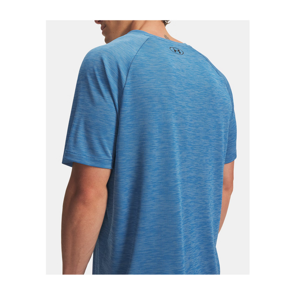 Under Armour Men's Tech Textured Short Sleeve Aegean Blue