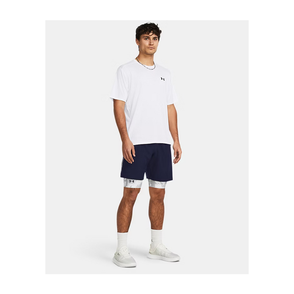 Under Armour Men's UA Tech Woven Wordmark Shorts Midnight Navy