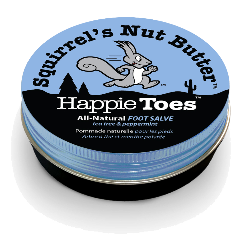 Squirrel's Nut Butter Happie Toes 2.0oz Metal Tin