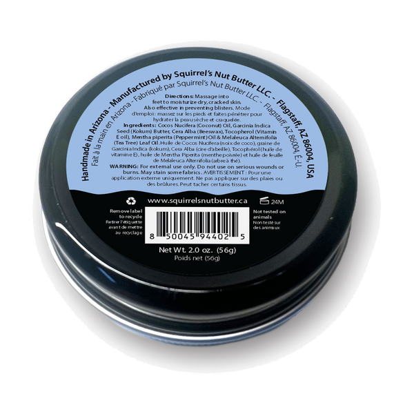 Squirrel's Nut Butter Happie Toes 2.0oz Metal Tin