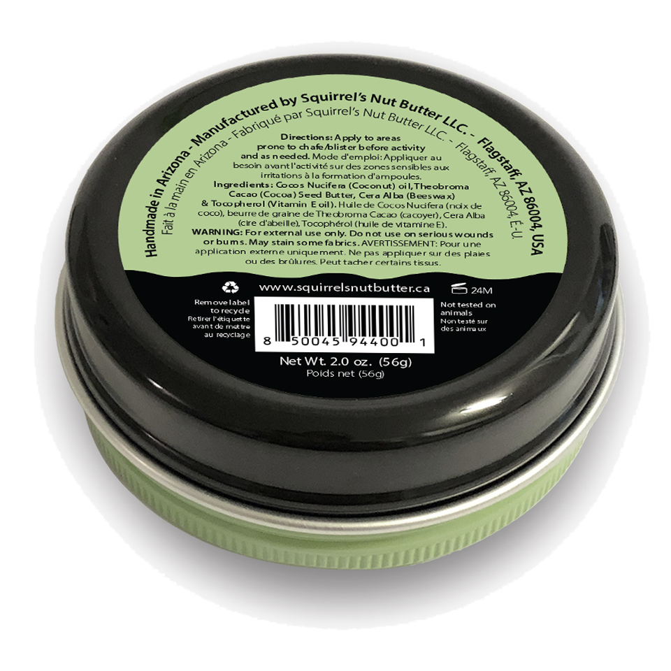 Squirrel's Nut Butter Anti-Chafe Blend 2.0oz Metal Tin Secondary image