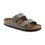 Birkenstock Arizona Birkibuc Regular Width Stone