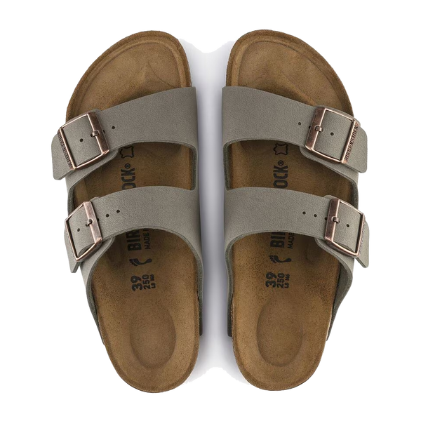 Birkenstock Arizona Birkibuc Regular Width Stone