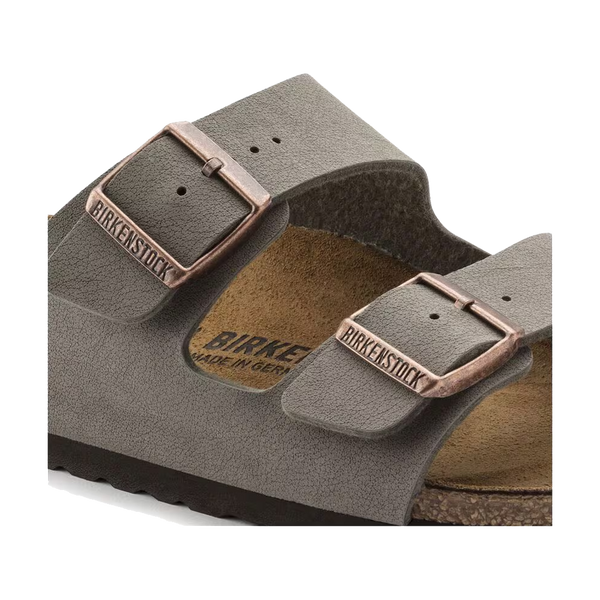 Birkenstock Arizona Birkibuc Regular Width Stone