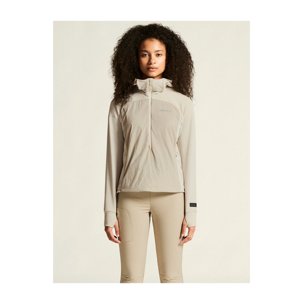 Craft Women's SubZ Light Hood Sweater Plaster